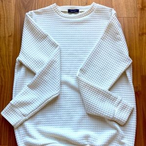 Very soft quilted sweatshirt